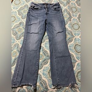 Judy Blue size 14 boot cut.  Frayed at bottoms